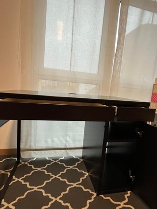 Escritorio Ikea Negro 105x50