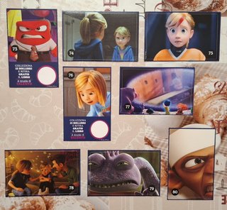 Set completo figurine Movie Moments Pixar NO album