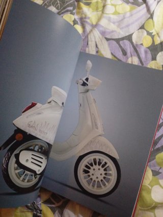 Libro Vespa rosso