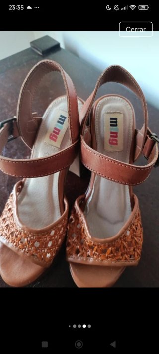 Sandalias MTNG Piel Marrones talla 36