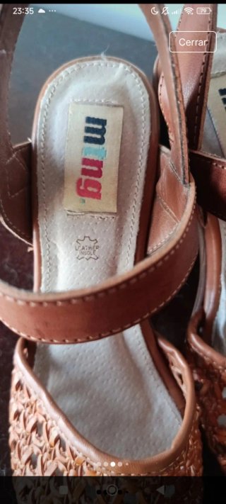 Sandalias MTNG Piel Marrones talla 36