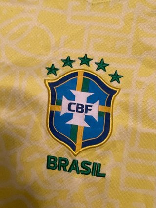 Camiseta Brasil Nike Amarilla y Verde