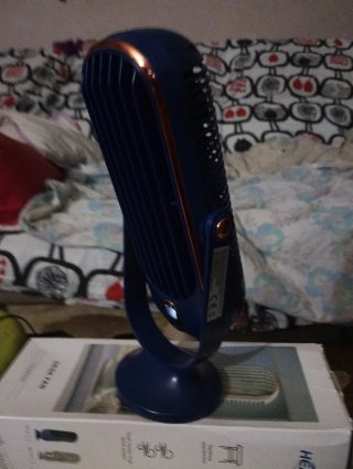 Ventilador USB Blanco y Naranja