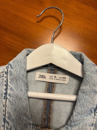 Camisa vaquera corta Zara Kids