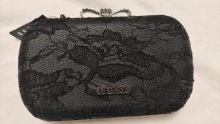 Bolso de fiesta Guess negro encaje