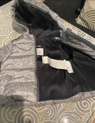 Chaqueta infantil reversible gris 3 meses