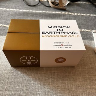 OmegaxSwatch Mission to earthphase moonshine gold
