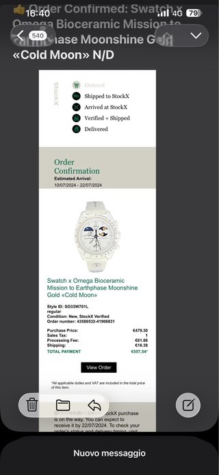 OmegaxSwatch Mission to earthphase moonshine gold