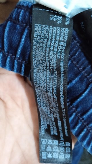 Vaquero corto Zara azul