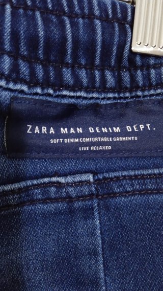 Vaquero corto Zara azul