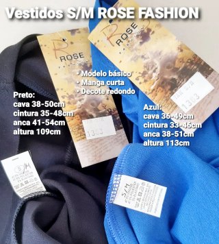 Vestidos básicos midi ROSE FASHION - unidade
