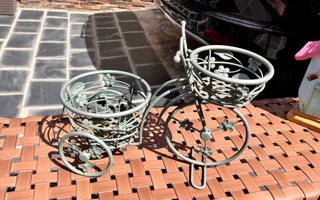 Bicicleta Forja Porta Macetas