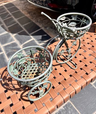 Bicicleta Forja Porta Macetas