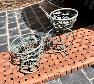 Bicicleta Forja Porta Macetas