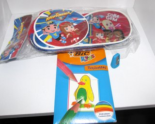 Estojo Lucas Neto + Lapis Bic Kids Tropicolors
