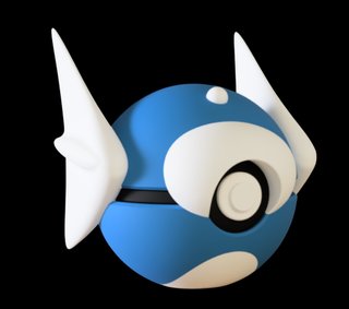 Pokéball de Dratini Impresa en 3D