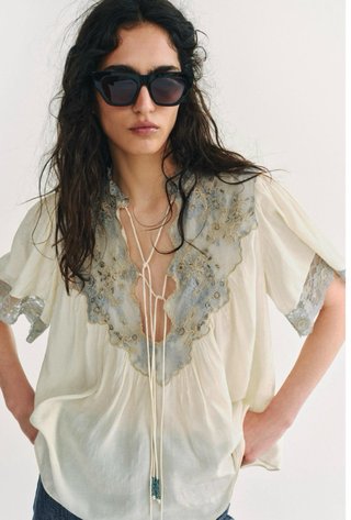 Camisa Zara encaje ZW COLLECTION
