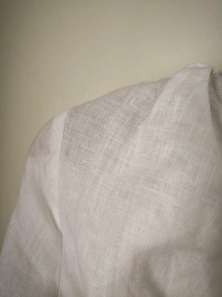 Top Zara Linho Branco Tamanho XS