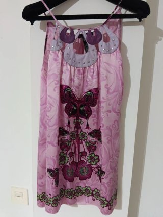 Camiseta Custo Mariposa y Flores