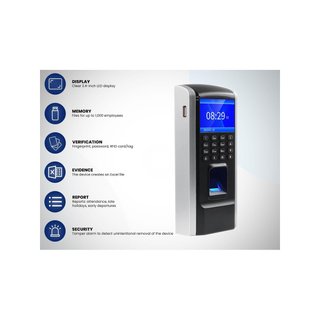 HDWR CTR12 Control horario biométrico con huella y