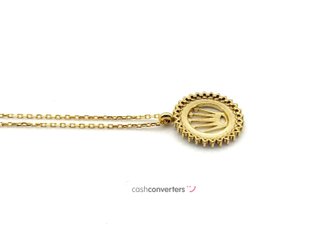 cadena oro 18k con circonita 22cm