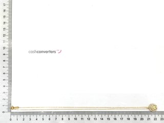 cadena oro 18k con circonita 22cm