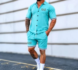 Conjunto Emporio Armani Teal Hombre
