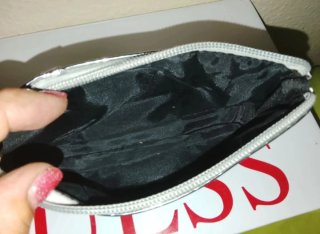Monedero neceser Guess plateado