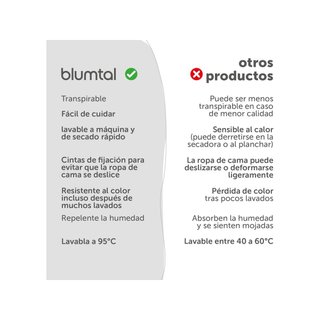 Blumtal funda nórdica microfibra suave