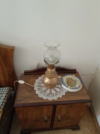 Lampade Vintage Dorate e Trasparenti
