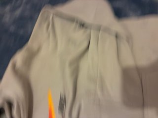 Sudadera Nike Gris con Logo Naranja