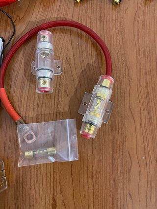 Cables fusible y borne de bateria para car audio