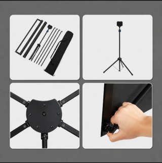 Pantalla de Proyector Portátil 80" con Trípode