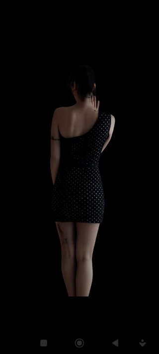 Vestido negro con brillantes