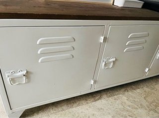 Mueble TV industrial madera y metal