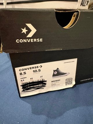 Zapatillas Converse Hombre Negras Talla 42