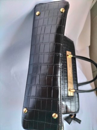 Bolso David Jones Negro Cocodrilo