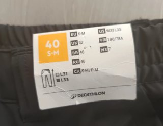 Pantalón senderismo hombre negro