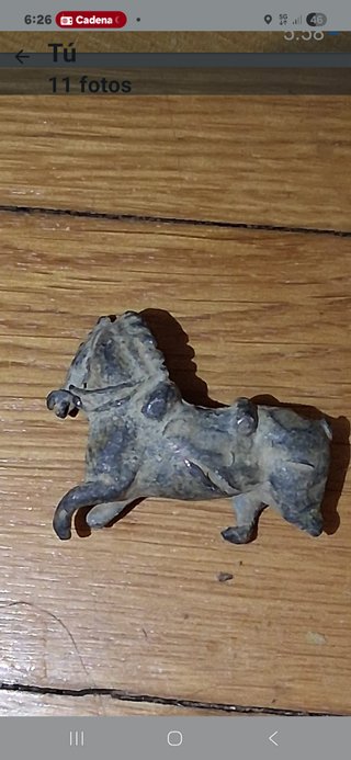 Caballo de juguete antiguo estilo romano