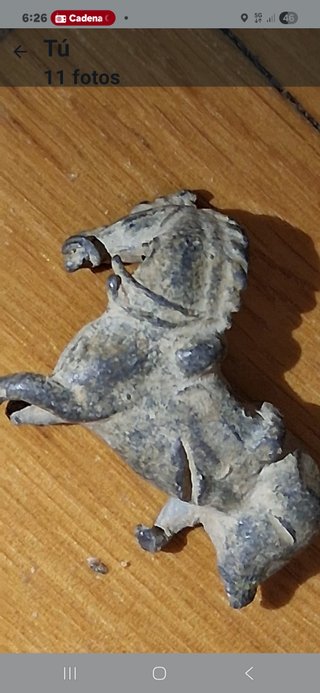 Caballo de juguete antiguo estilo romano