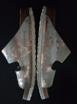 Sandali Birkenstock Arizona Oro metallizzato