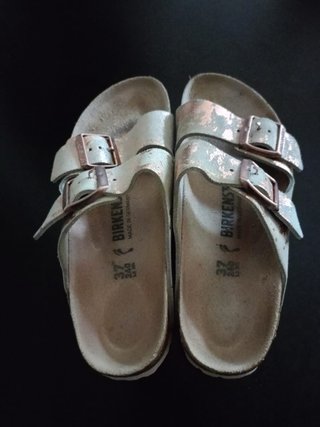 Sandali Birkenstock Arizona Oro metallizzato