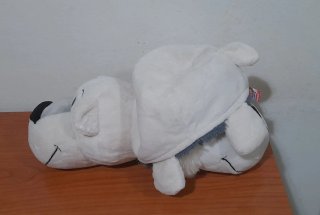 Peluche reversible, de Husky a Oso Polar., 55 cm.