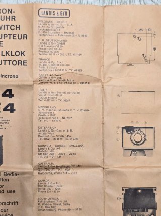 Reloj Programador Landis & Gyr KYE 4