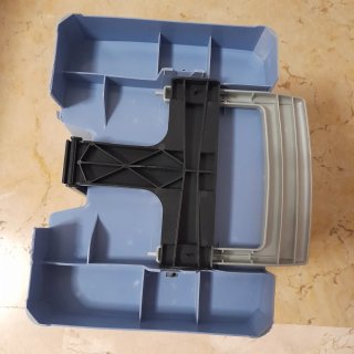 Cubo basura pedal 23L azul/gris