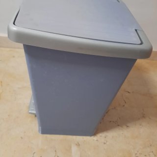 Cubo basura pedal 23L azul/gris