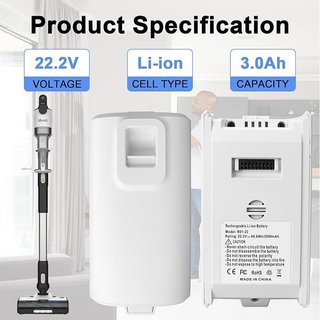 MXJFYY Batería 22,2V 3000mAh Levoit LVAC-200