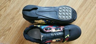 Zapatillas Ciclismo Talla 39 Camuflaje de colores.