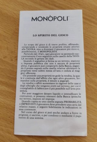 Gioco Monopoli Pocket vintage