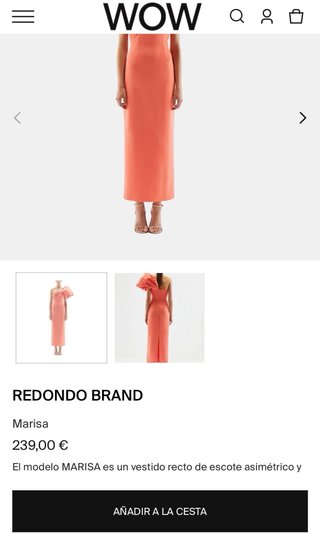 Vestido de fiesta Redondo Brand naranja/coral
